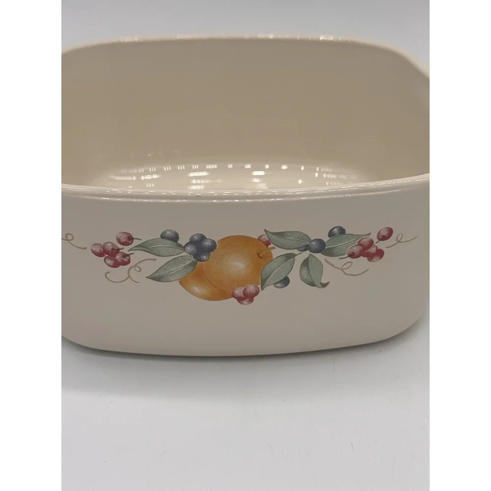 Casserole Dishes w/Lid Corning Ware Abundance Fruit‎ A-1.5-B 1.5 L and A-1-B 1 L